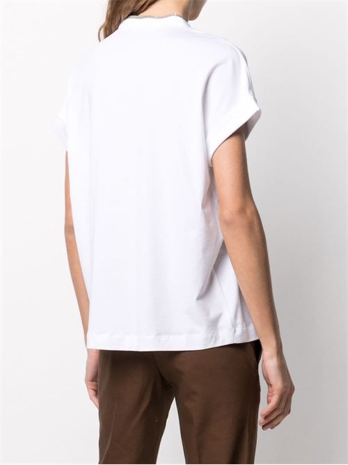 T-shirt con dettaglio Monile BRUNELLO CUCINELLI | M0T18BD222C159